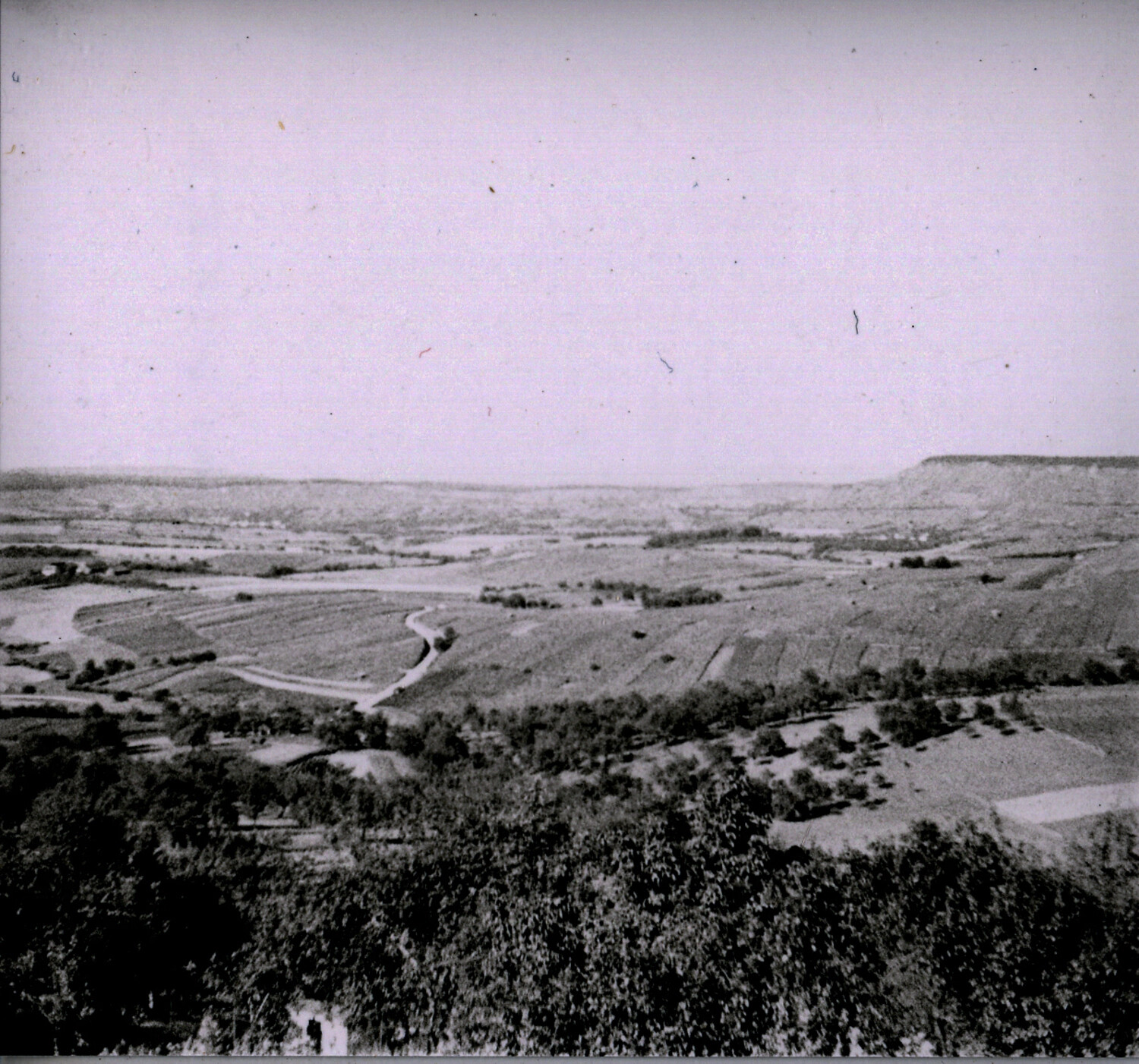 Rural Landscape View, Countryside near Nuremberg, Germany, WWII Era