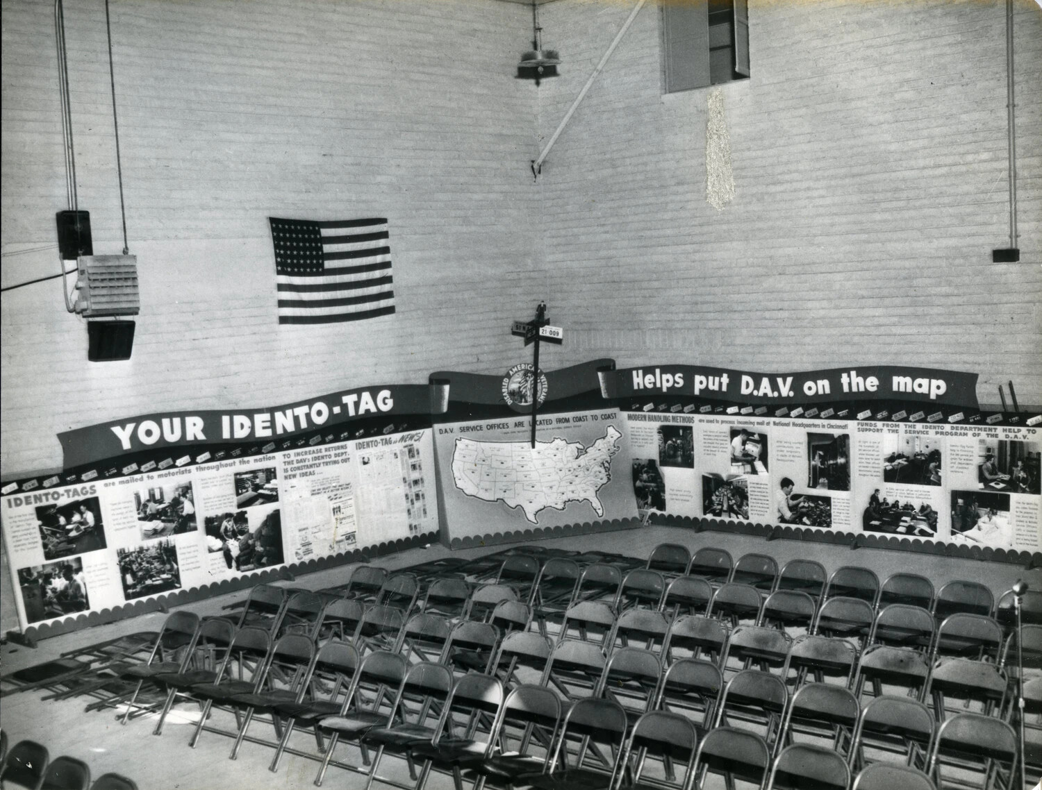 Disabled American Veterans 'Idento-Tag' Exhibit Hall, c. 1949