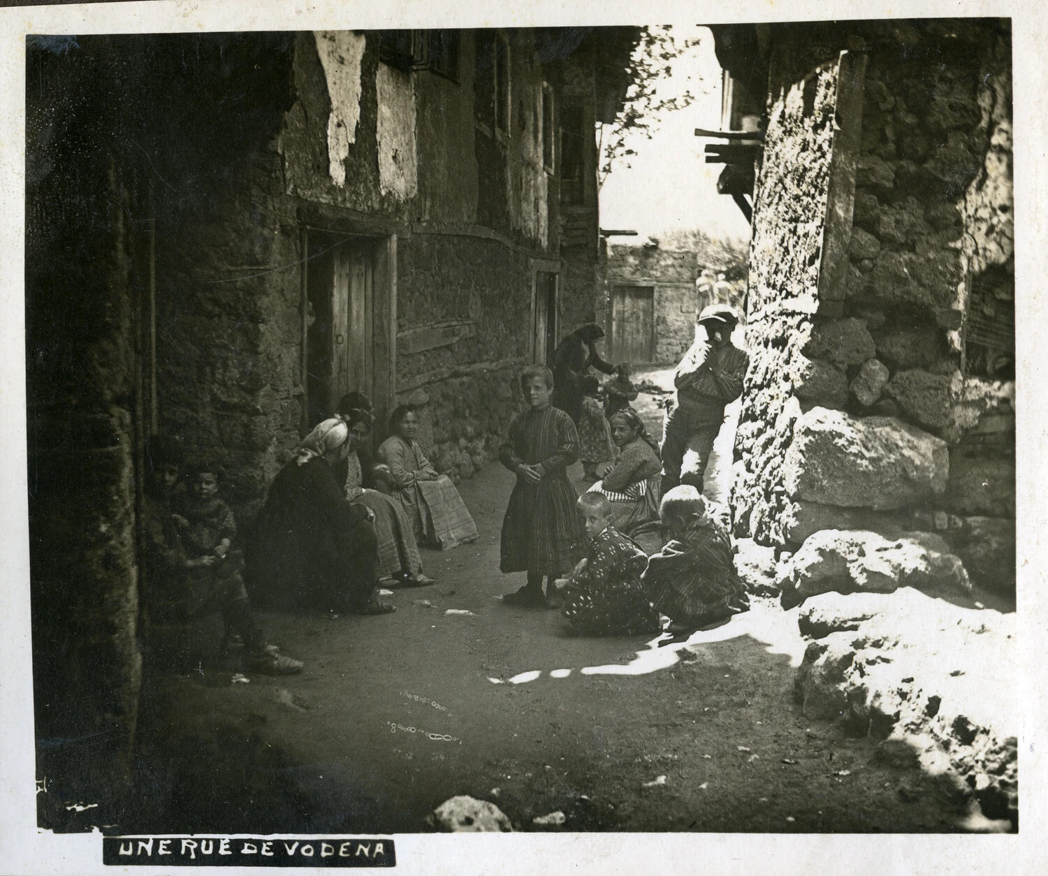 'Une Rue de Vodena' — A Street Scene in Vodena, Macedonia, WWI Era