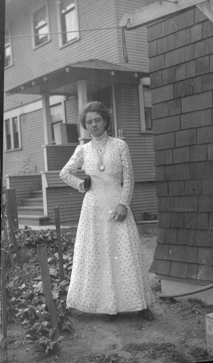 Portrait of a Young Woman in a Polka-Dot Dress, circa 1905-1910