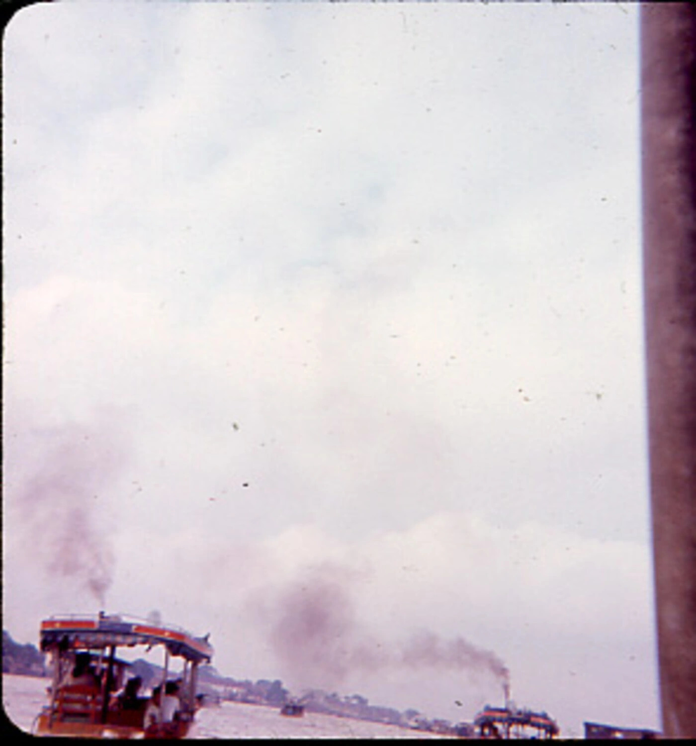 River Ferries on a Southeast Asian Waterway, Vietnam War Era