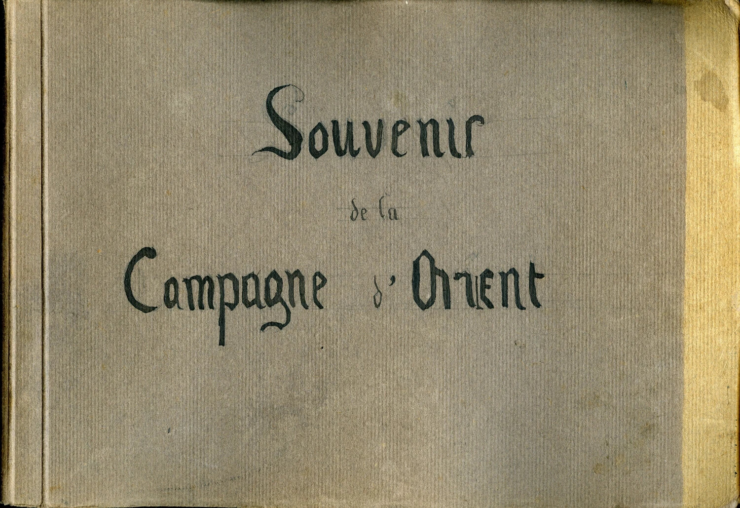 Album Cover, 'Souvenir de la Campagne d'Orient' (Souvenir of the Orient Campaign), WWI French Armee d'Orient