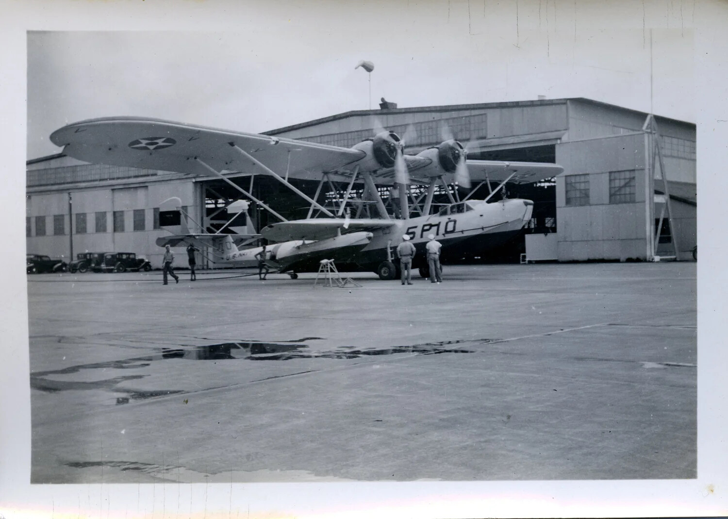 Consolidated P2Y Patrol Flying Boat on Apron, Naval Air Station, Panama Canal Zone