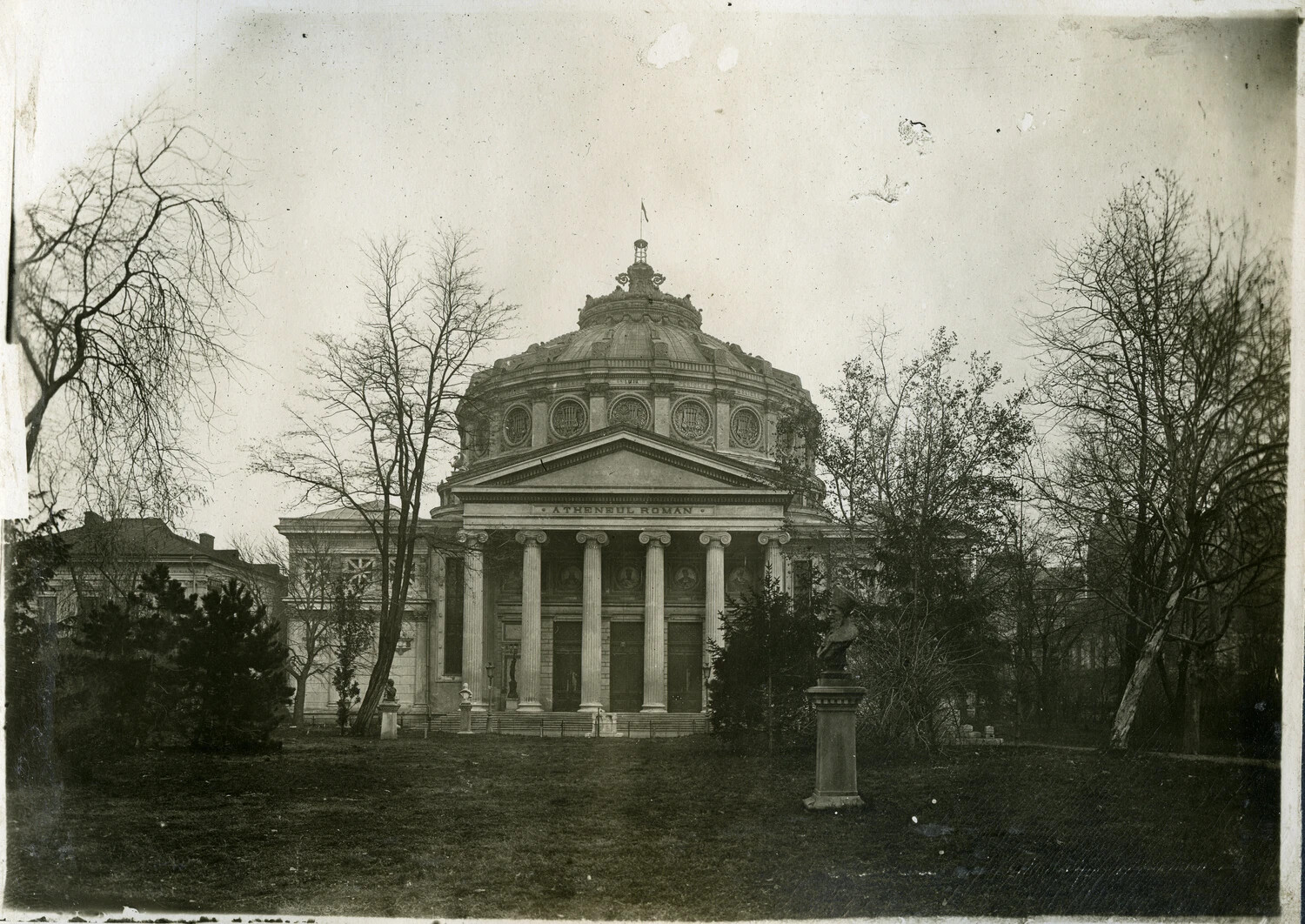 The Romanian Athenaeum (Ateneul Roman), Bucharest, WWI-Era Photograph from French Pilot's Album
