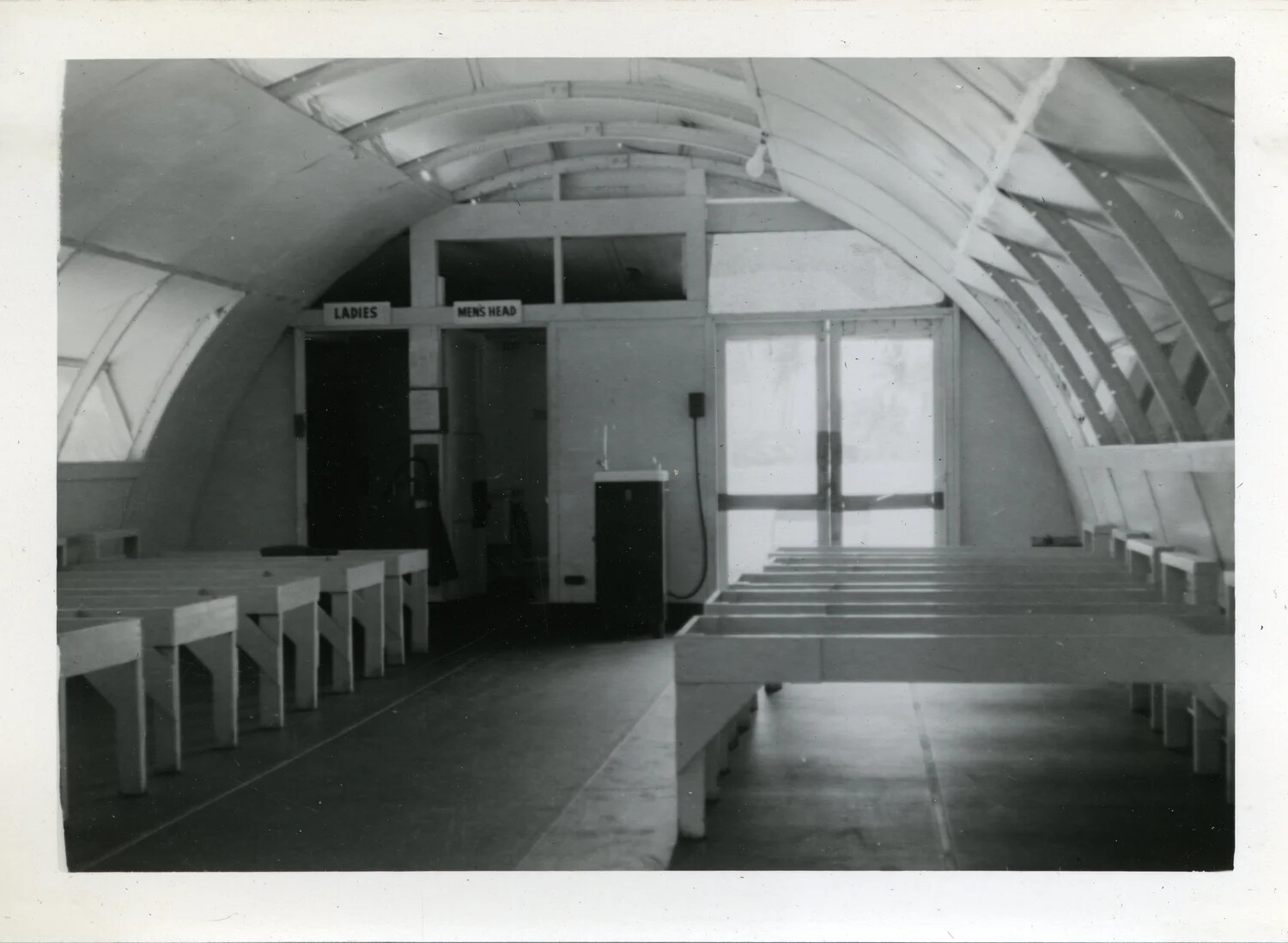 Interior of Quonset Hut Mess/Recreation Building, NAS Agana, Guam (VR-6 Collection)