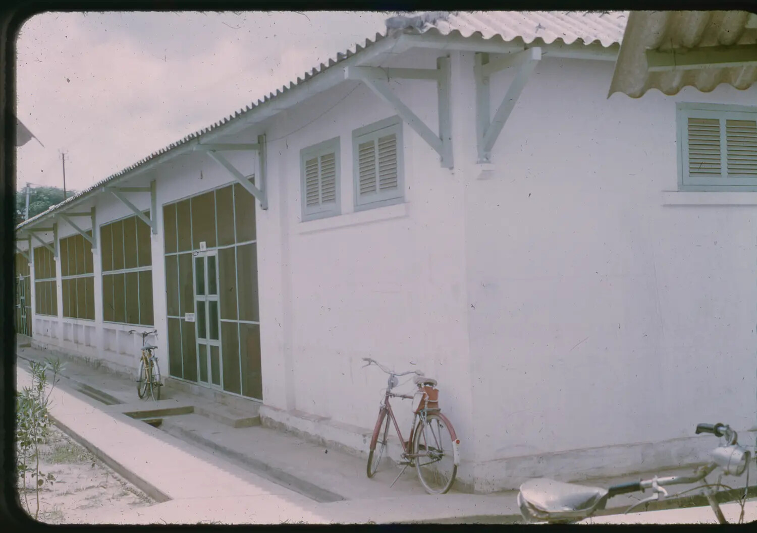 Barracks Building with Bicycles, U.S. Air Base, Vietnam, 1965 (3rd Tactical Fighter Wing Collection)