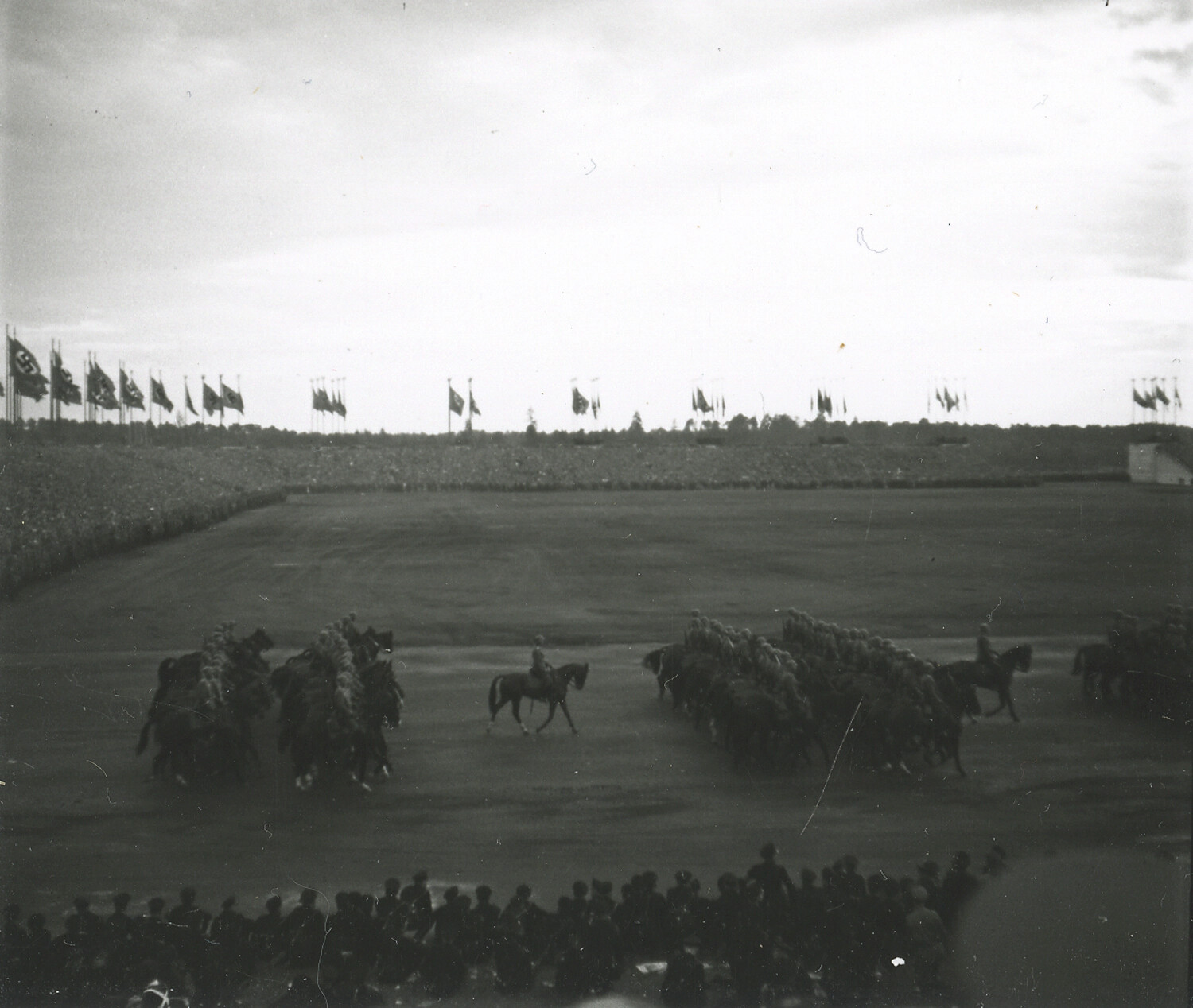 Horse-Drawn Artillery Demonstration at Nazi Party Rally Grounds, Nuremberg, Germany