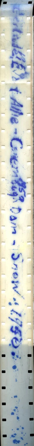 Annotated 35mm Film Leader Strip Referencing Cologne and Winter Dates, Germany Negative Collection