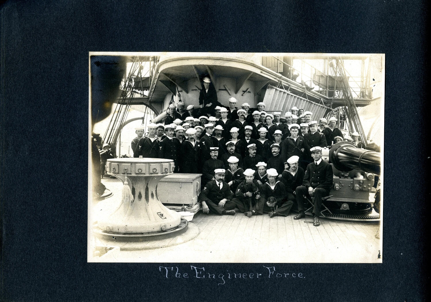 Shipboard Group Portrait: 'The Engineer Force'