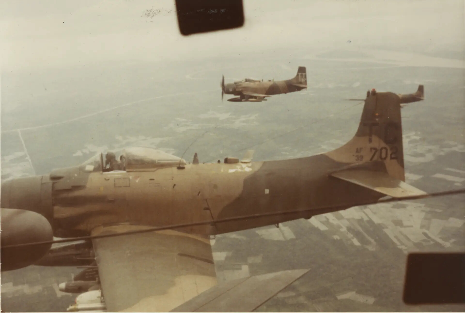 A-1 Skyraiders in Formation Over Vietnam, Gary Hawes Collection