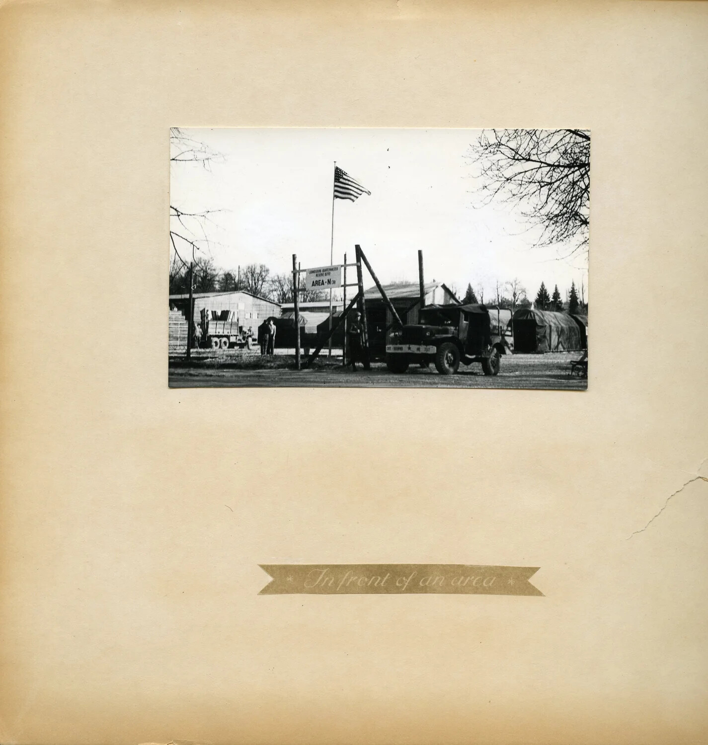 US Army Quartermaster Depot Area, Germany – 'In Front of an Area'