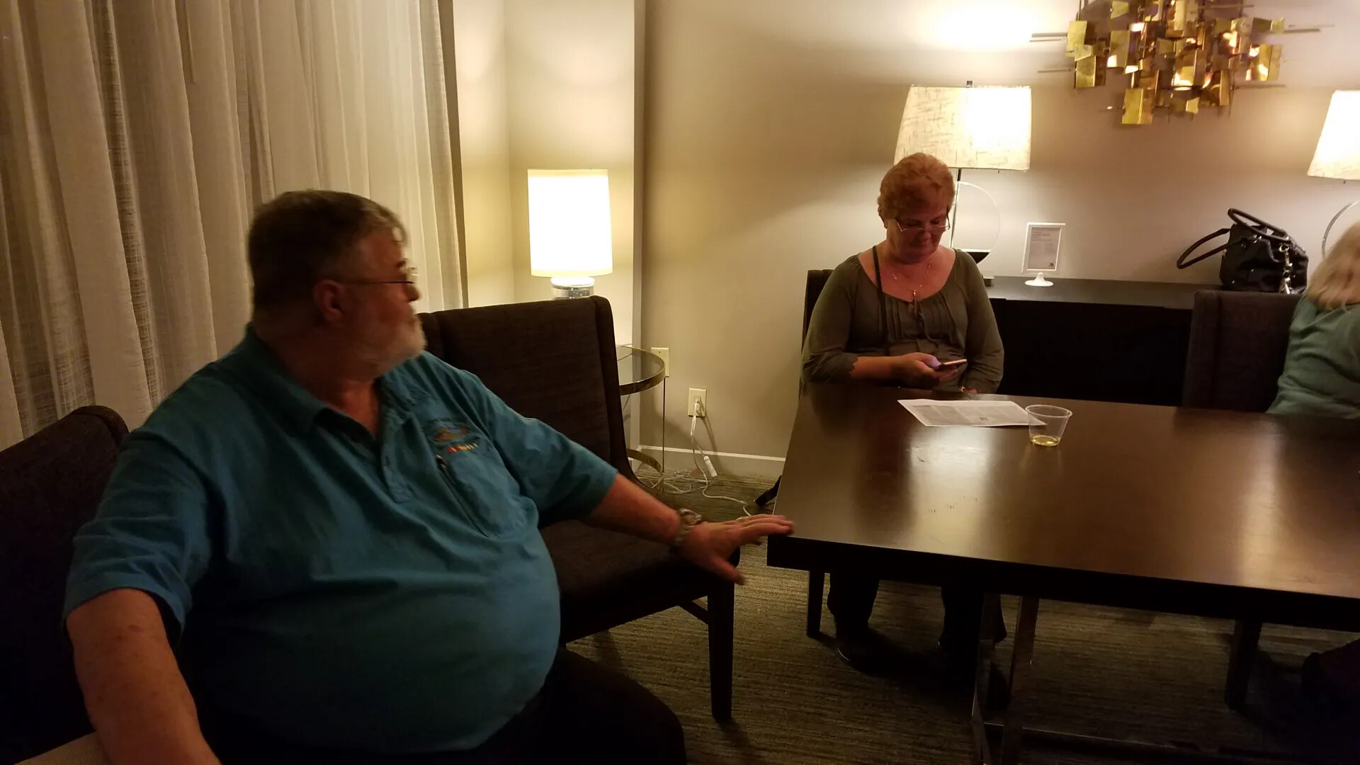 Informal Hotel Room Gathering, Possible Veterans Reunion, October 2017