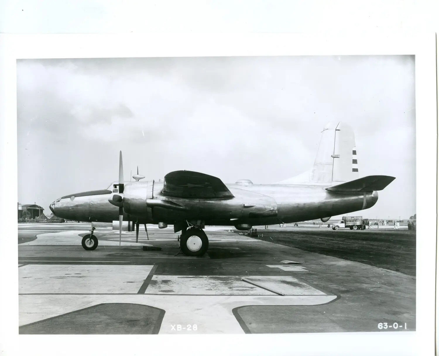 North American XB-28 'Dragon' Experimental Bomber Prototype -- Factory/Test Reference Photograph (Negative No. 63-0-1)