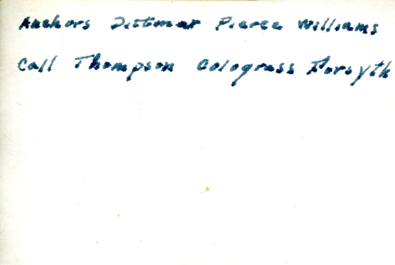 Verso of Photograph with Handwritten Marine Names, 5th Marine Division, Iwo Jima Collection, WWII