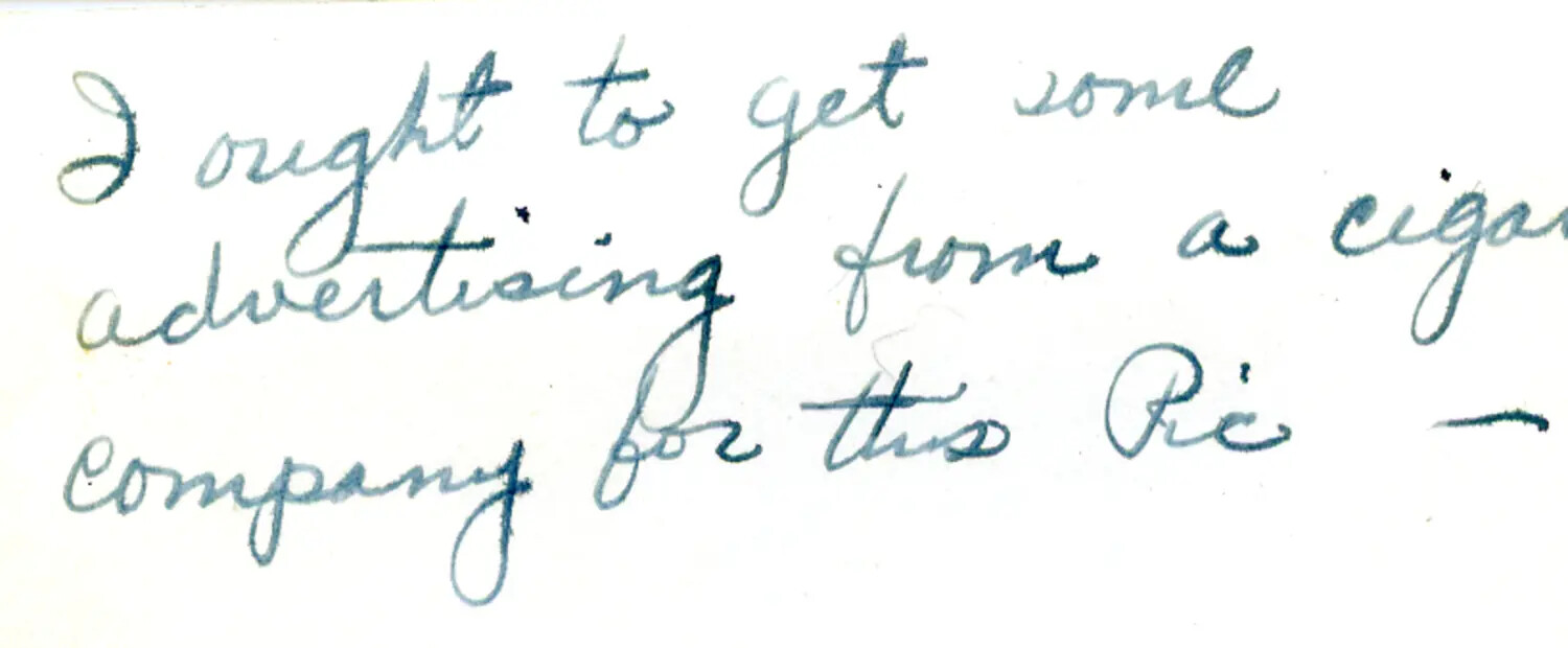 Handwritten Annotation from a WWII China-Burma-India Theater Personal Photo Archive