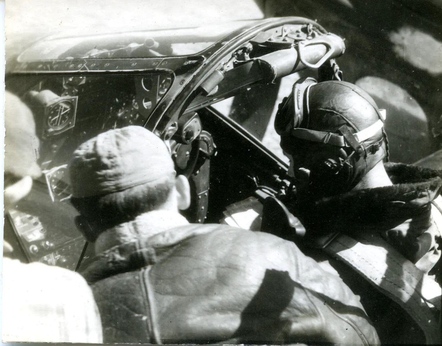 Aircrew in Cockpit, China-Burma-India Theater, World War II