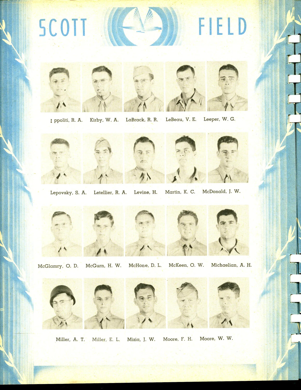 Scott Field Training Class Roster: Surnames Ippoliti through Moore