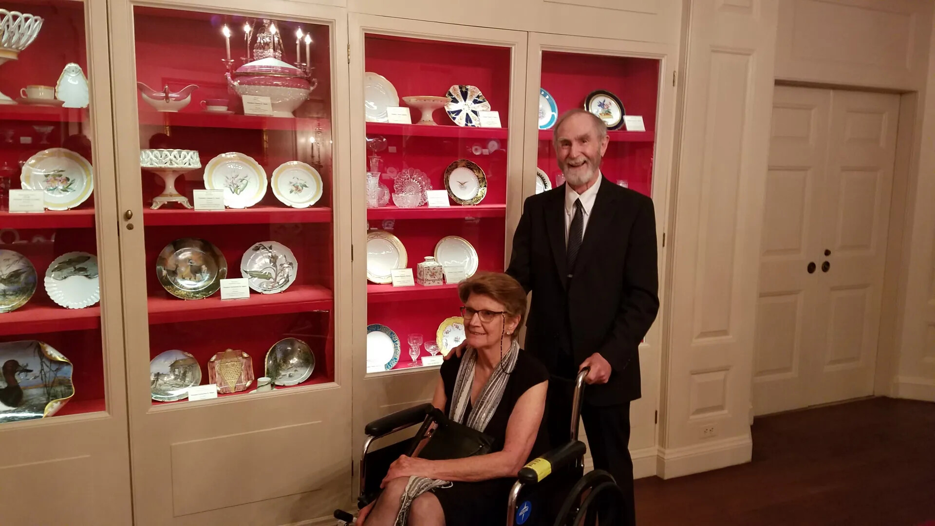 Couple Posing in White House China Room, Likely Medal of Honor Ceremony Guests, October 23, 2017