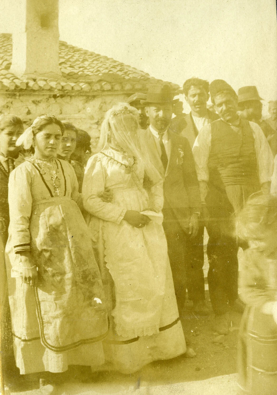 Village Wedding Party, WWI-Era French Pilot's Personal Photo Album