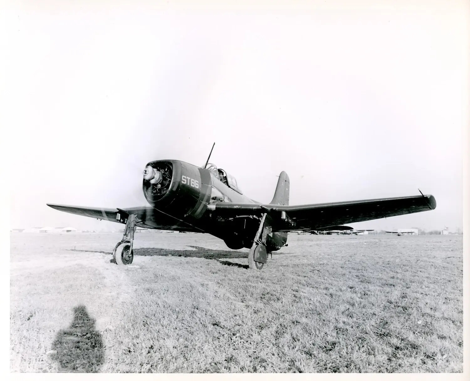 U.S. Navy Douglas SBD Dauntless Dive Bomber 'ST 86', Front Three-Quarter View on Airfield