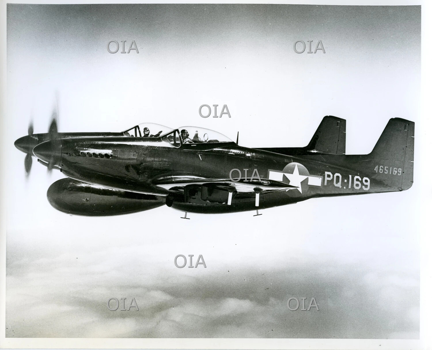 North American TP-51D Mustang Two-Seat Trainer (Serial 465169, 'PQ-169') in Flight