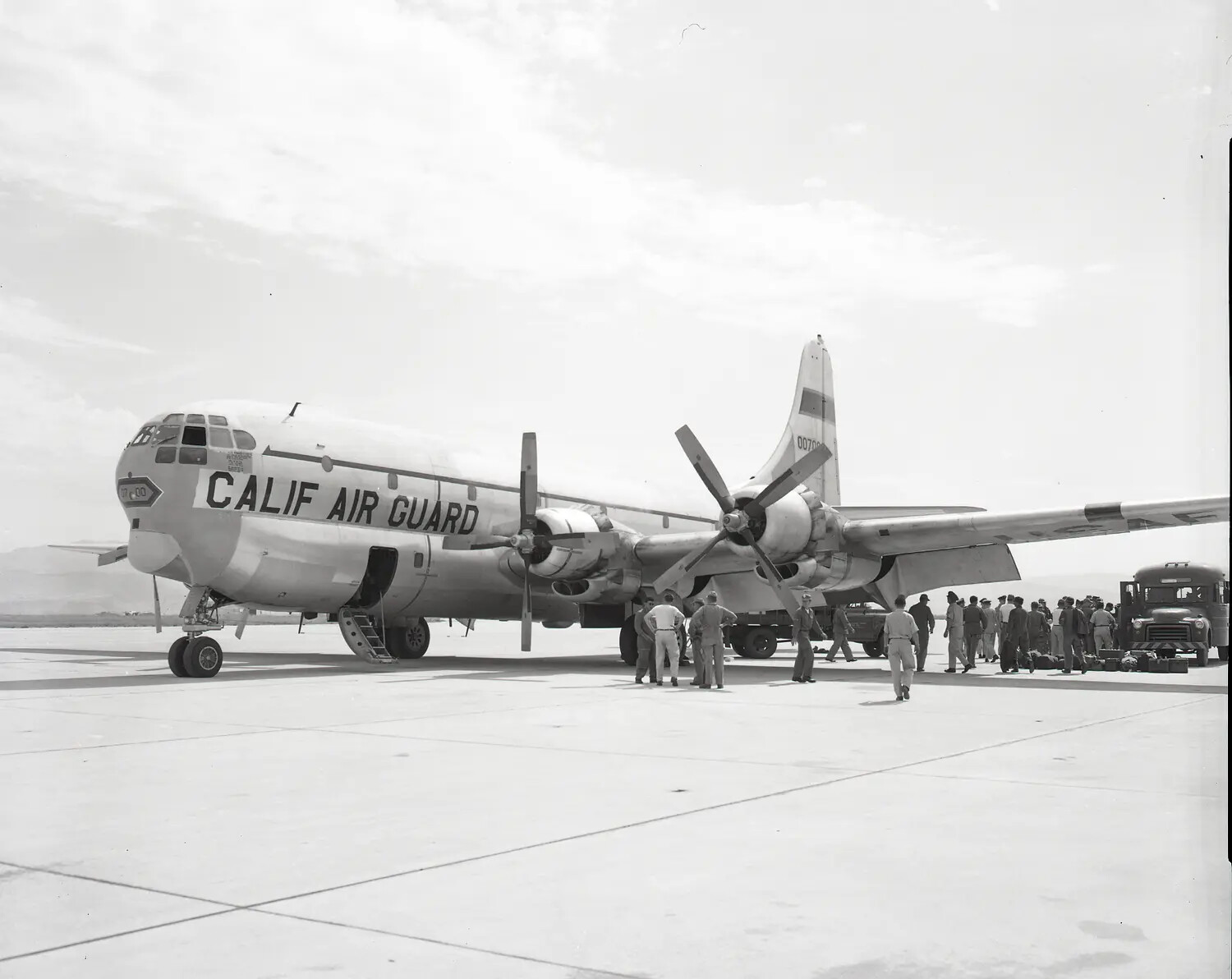 California Air National Guard Boeing C-97/KC-97 Stratofreighter, 'CALIF AIR GUARD,' Tail Number 00700