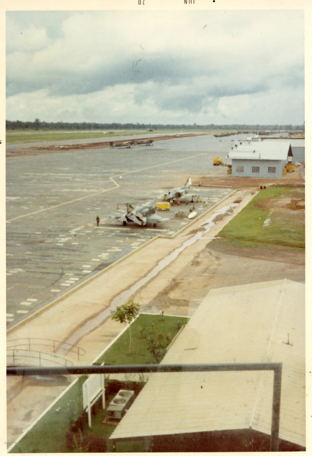 View of Flight Line Ramp from Control Tower, NKP Royal Thai Air Force Base, Doug Carmichael Collection