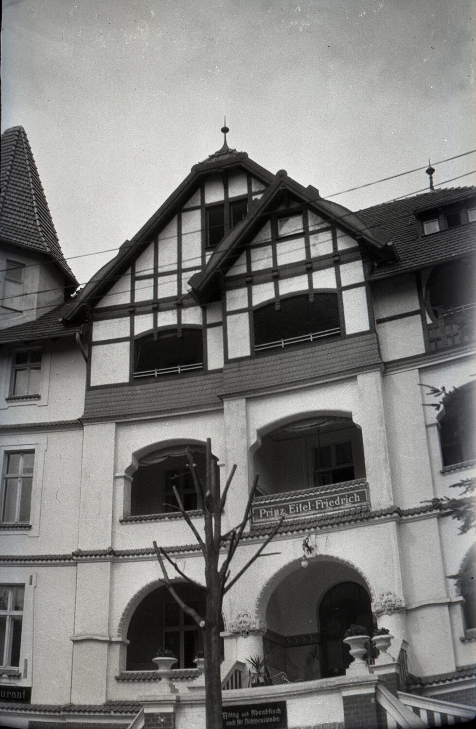 Facade of the Hotel/Restaurant 'Prinz Eitel-Friedrich', Germany