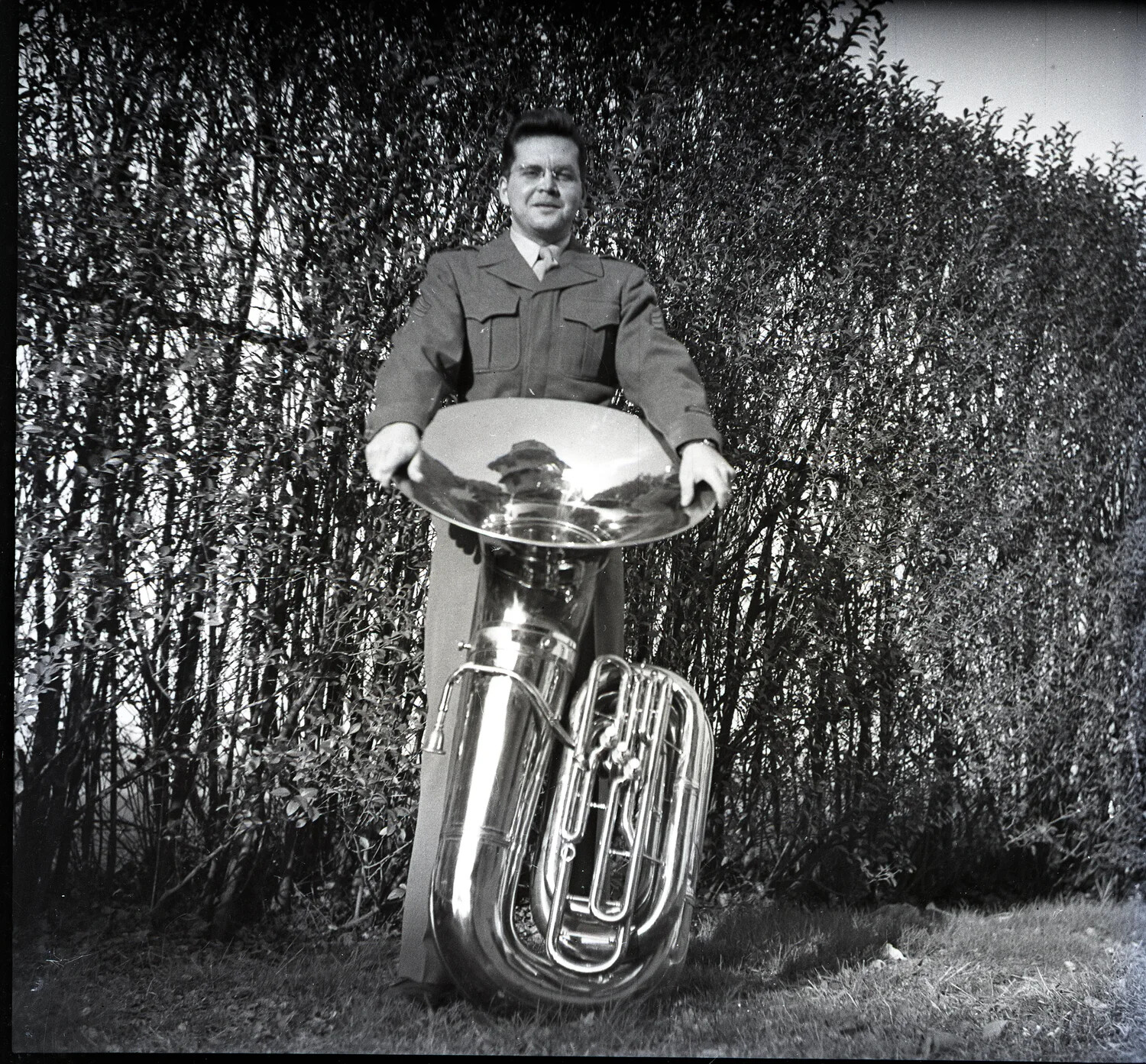 Military Bandsman with Sousaphone