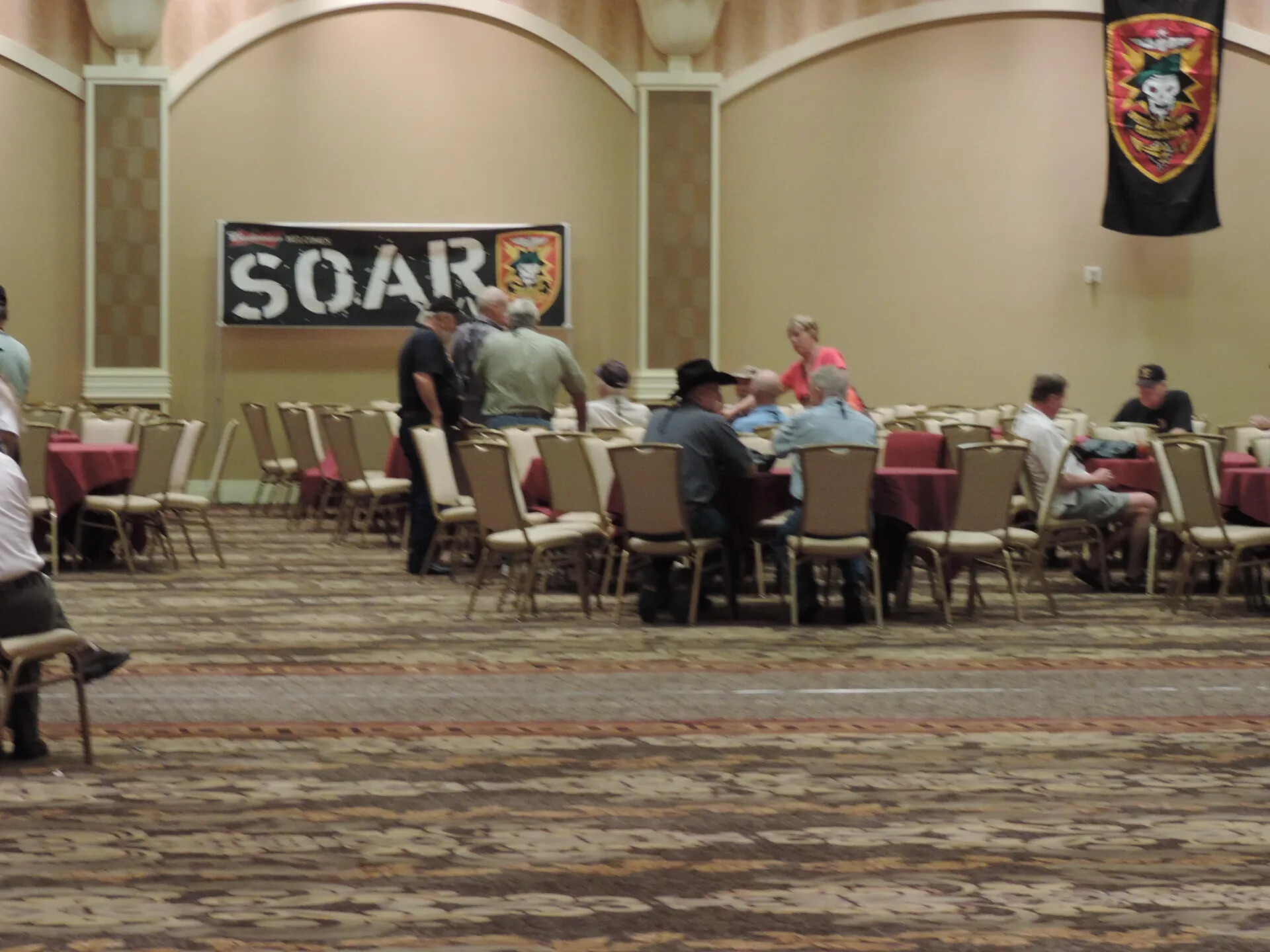 Ballroom with Budweiser-Sponsored SOAR Banner and Association Shield, Las Vegas, 2013