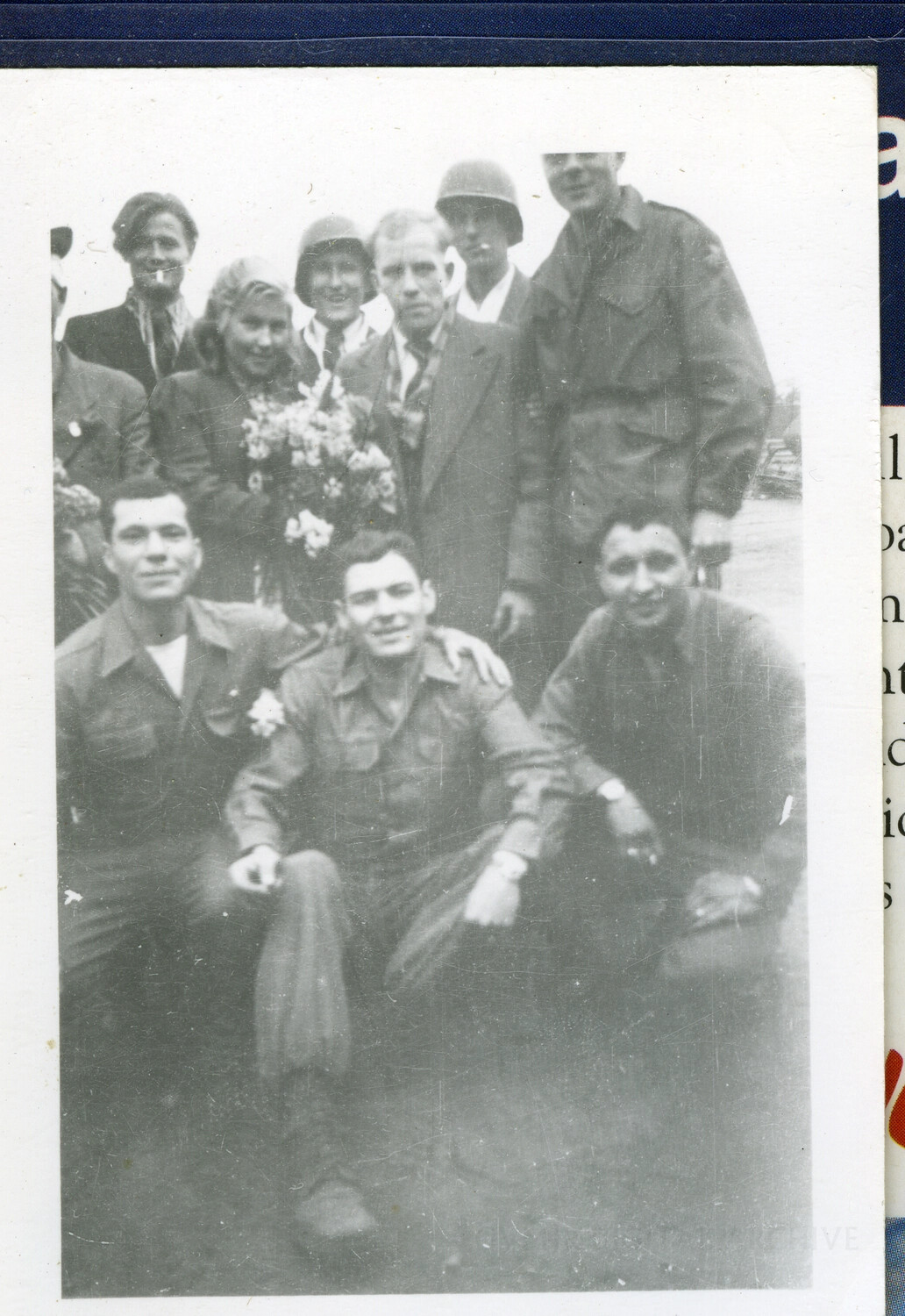 101st Airborne Paratroopers and Local Civilians Celebrate Together, Liberated Europe, 1944-1945