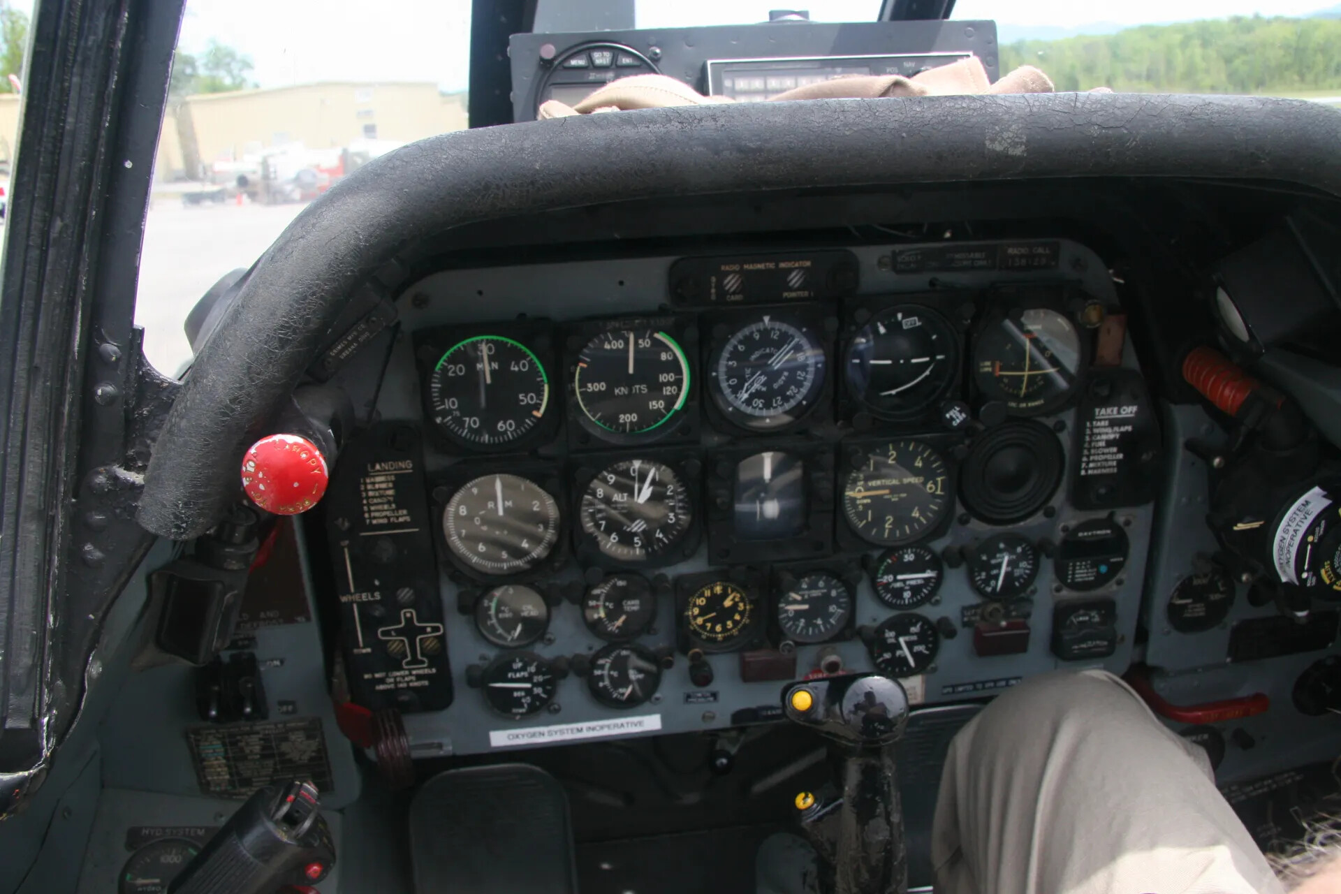 Cockpit Instrument Panel of a Preserved Vietnam-Era Attack Aircraft