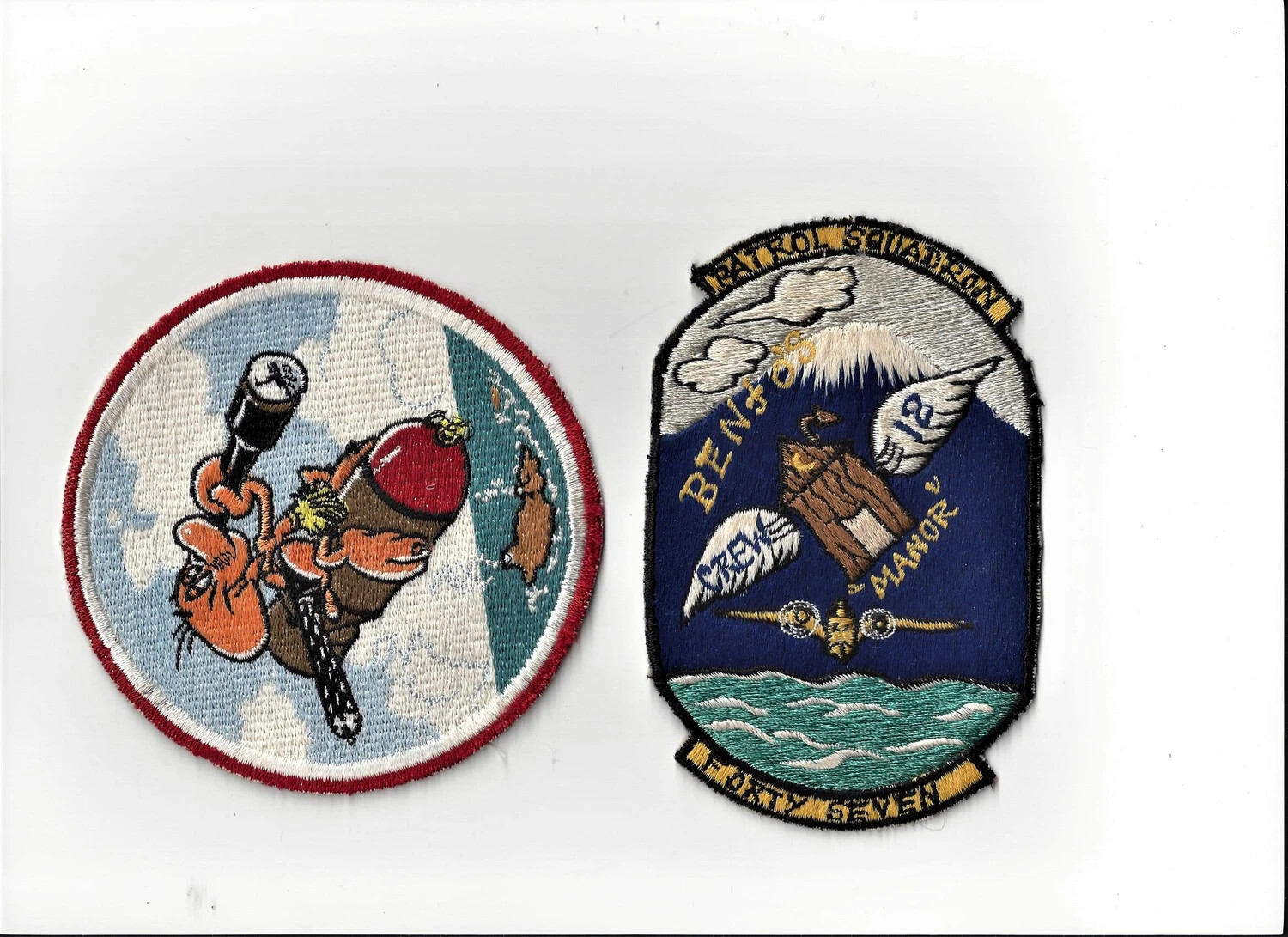 U.S. Navy Squadron Patches: VP-47 'Benjo's Manor' and Companion Insignia -- Bancroft Collection