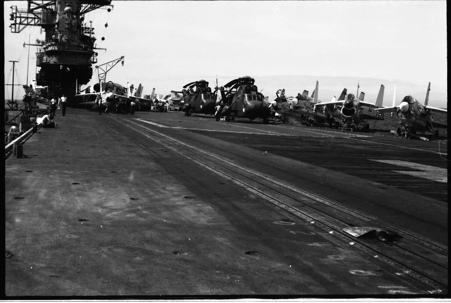 Flight Deck View, USS Ticonderoga (CVA/CVS-14), Vietnam War Era