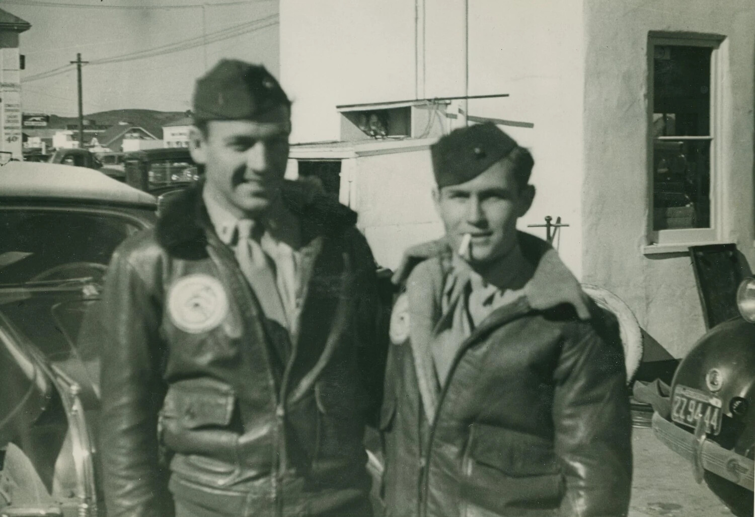 Two Aviators in A-2 Flight Jackets, Edward P. McAleer Collection