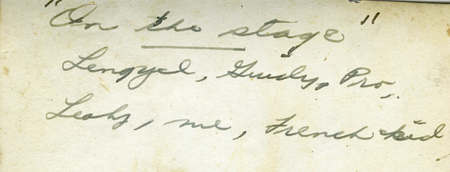 Reverse of Photograph: Handwritten Caption Naming Soldiers, WWII Era