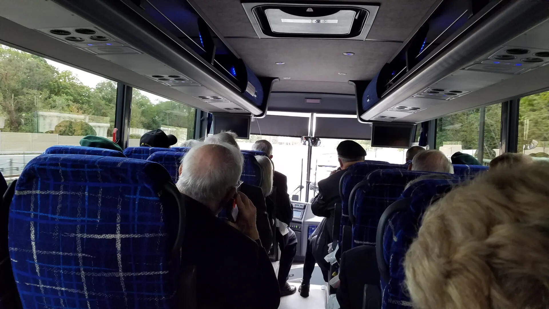 Veterans Aboard Tour Bus, Gary 'Mike' Rose Medal of Honor Event, October 23, 2017