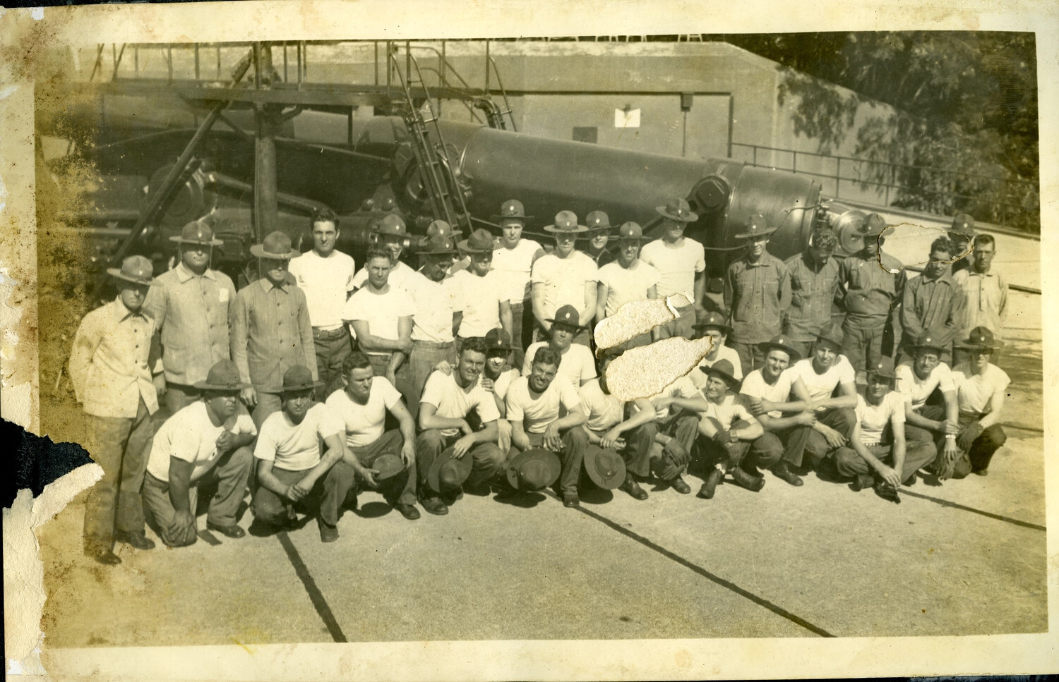 U.S. Army Coast Artillery Gun Crew, Manila Bay Defenses, Philippines (Early 20th Century)