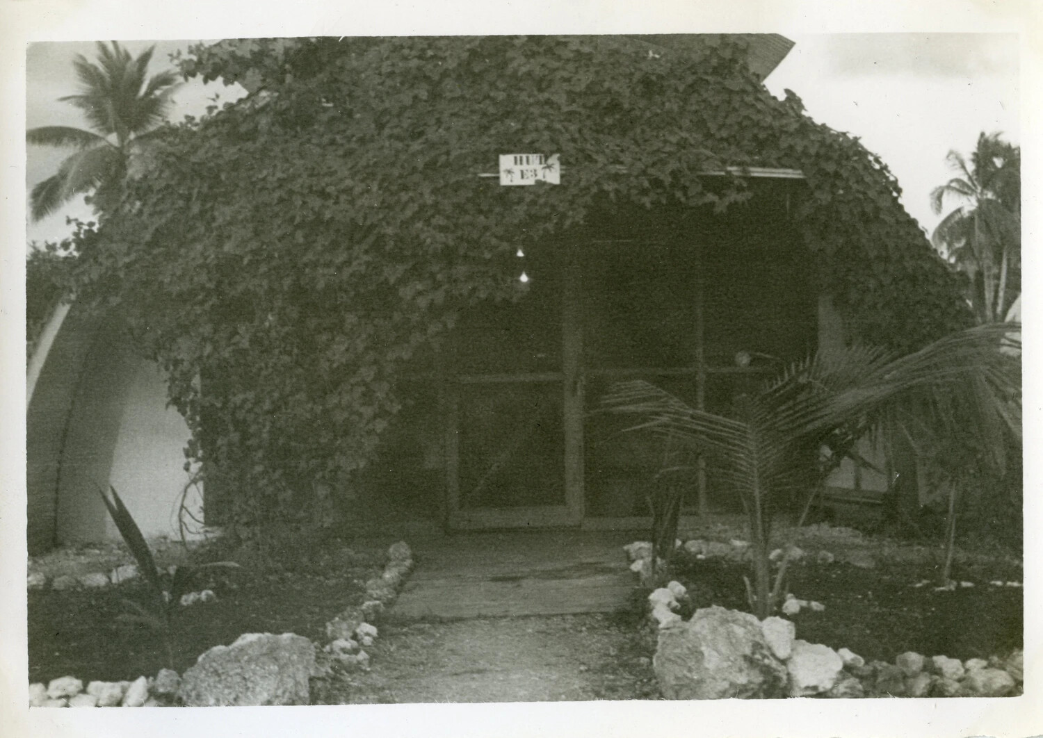 Vine-Covered Quonset Hut Quarters, Naval Air Station Agana, Guam
