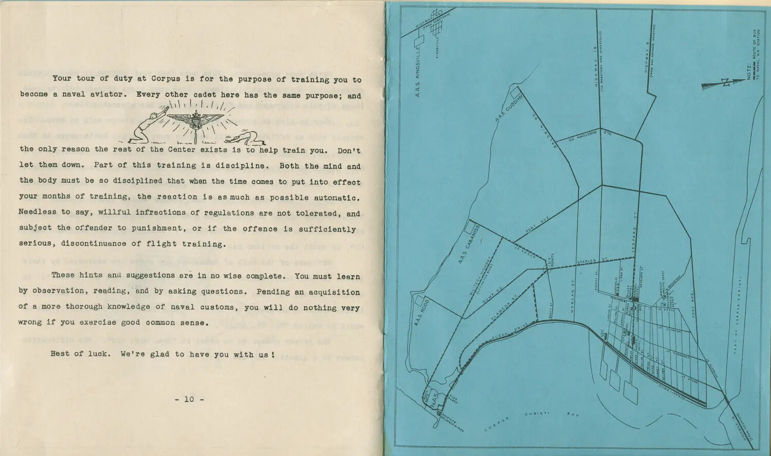 Cadet Handbook Page, Edward P. McAleer Naval Aviation Album