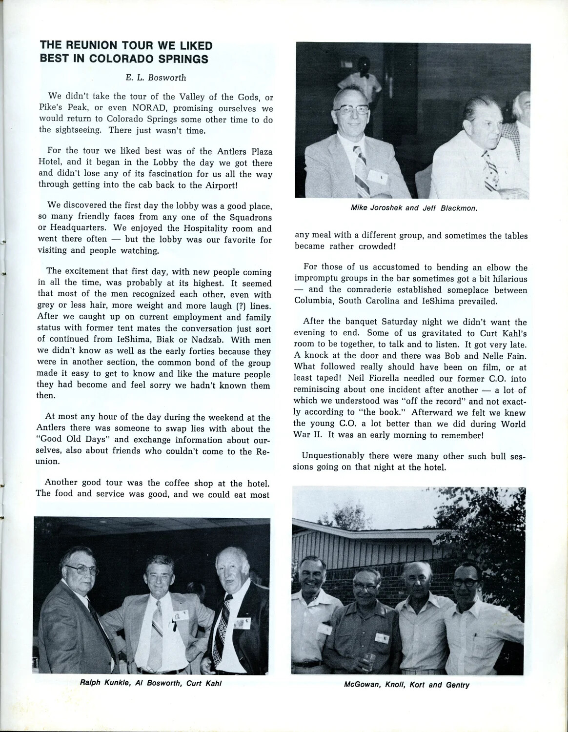 Air Apache Journal (1980): 'The Reunion Tour We Liked Best in Colorado Springs' — 345th Bomb Group Reunion Essay