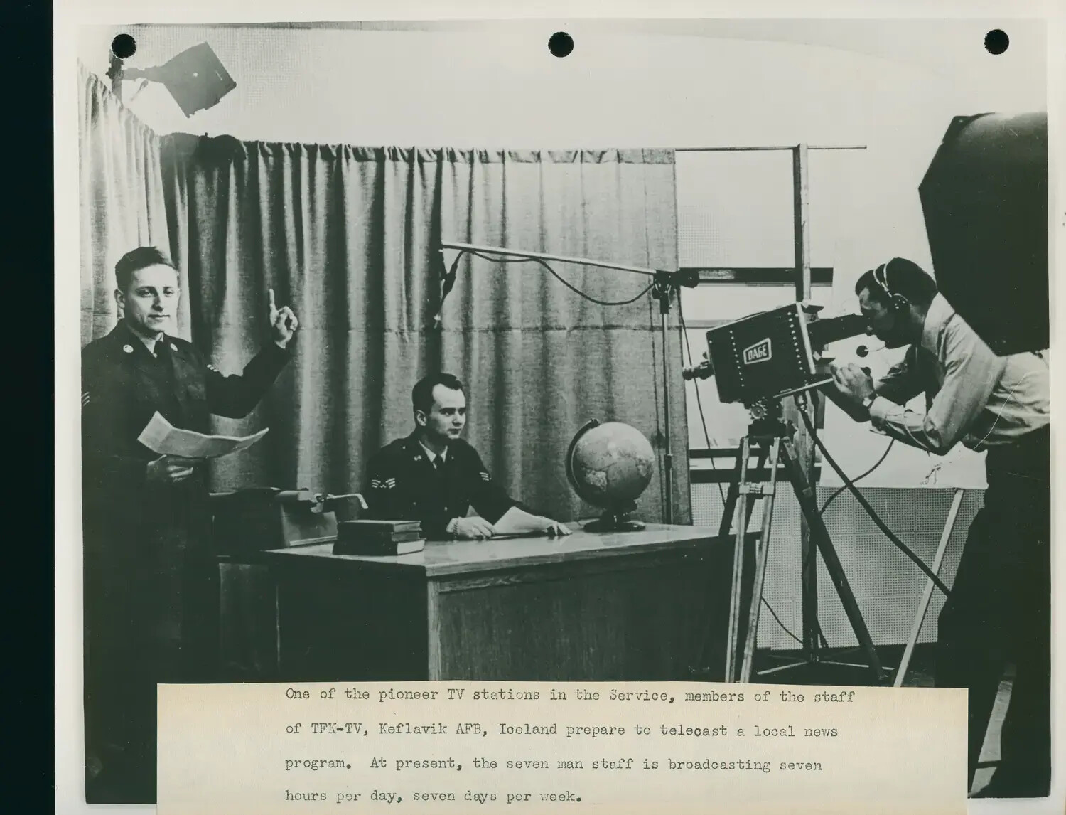 TFK-TV Studio Broadcast, Keflavik Air Force Base, Iceland – Armed Forces Radio and Television Service