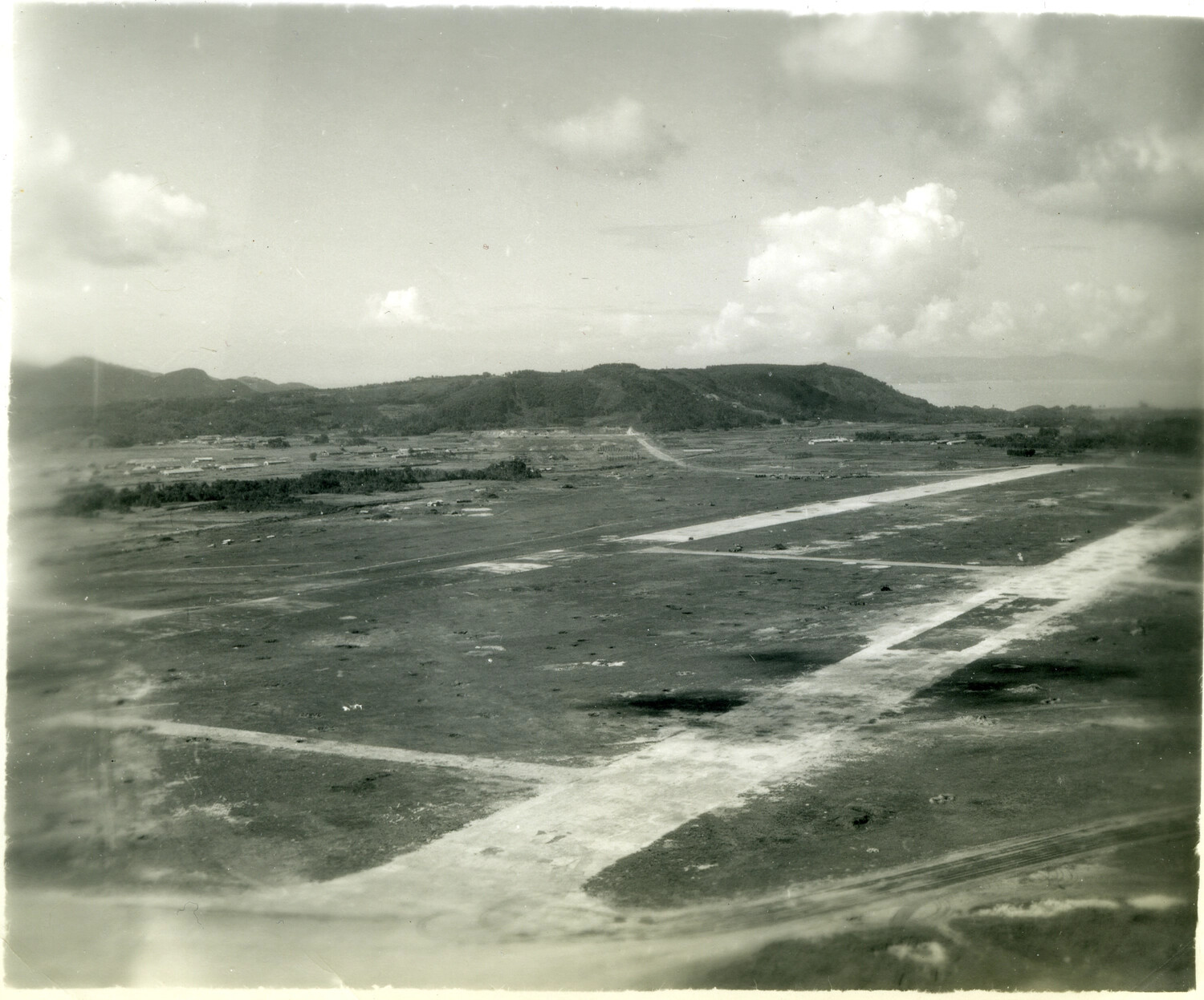 Aerial View of Airfield Runways, Okinawa
