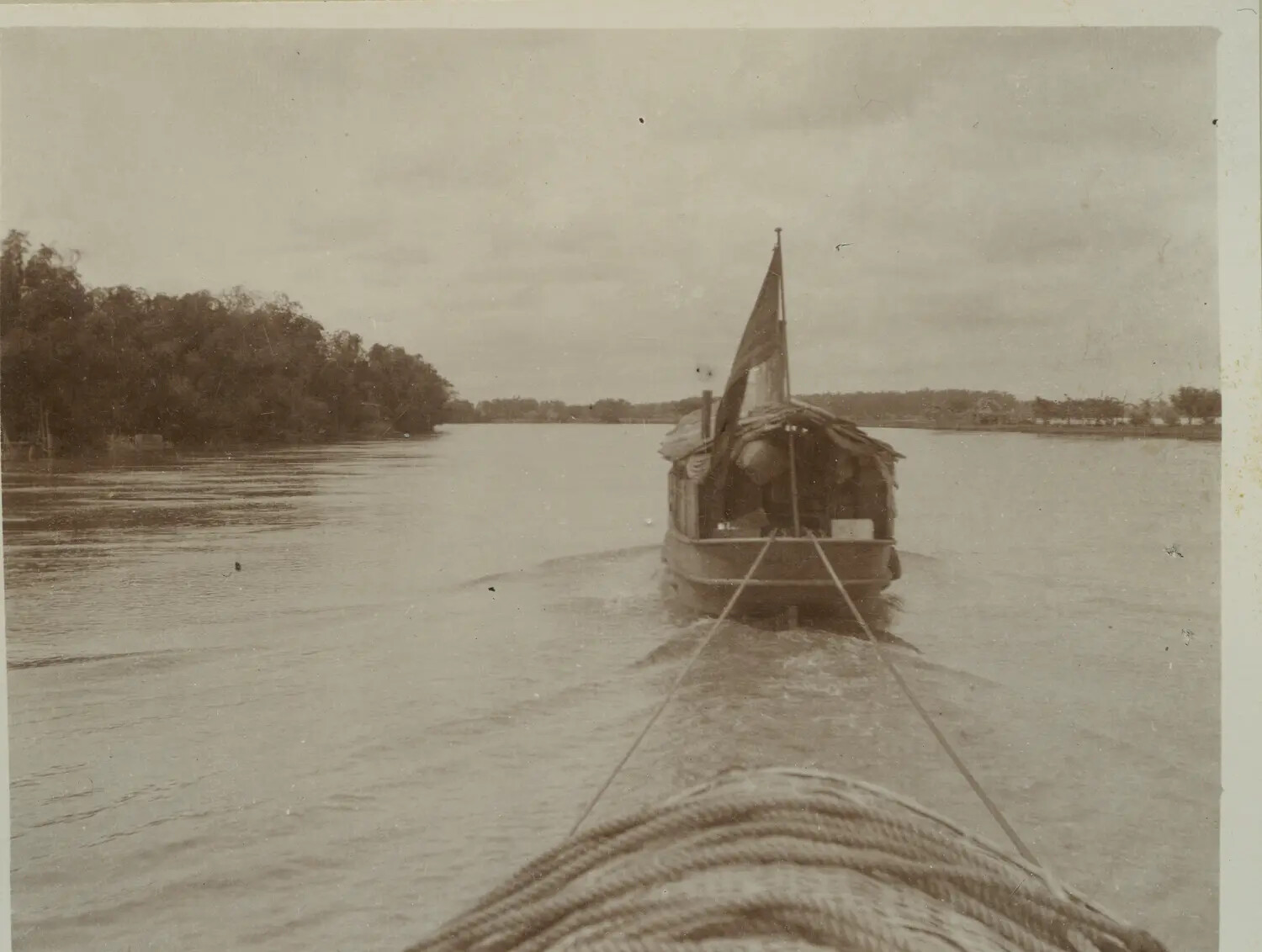 River Casco Under Tow, Philippine Waterway, c. 1890s