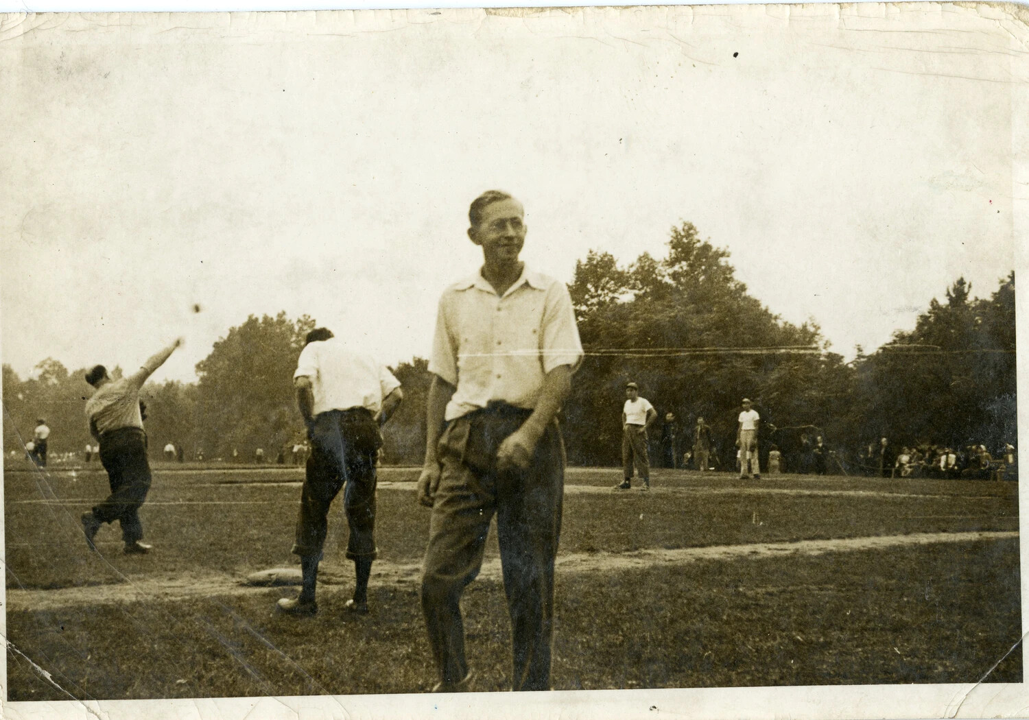 Servicemen Playing Baseball, WWII China-Burma-India Theater Collection (Kotec)