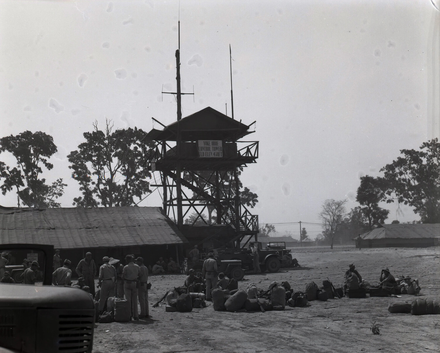 "Yoke Oboe" Control Tower, Elevation 470 Feet — CBI Theater Airfield, World War II