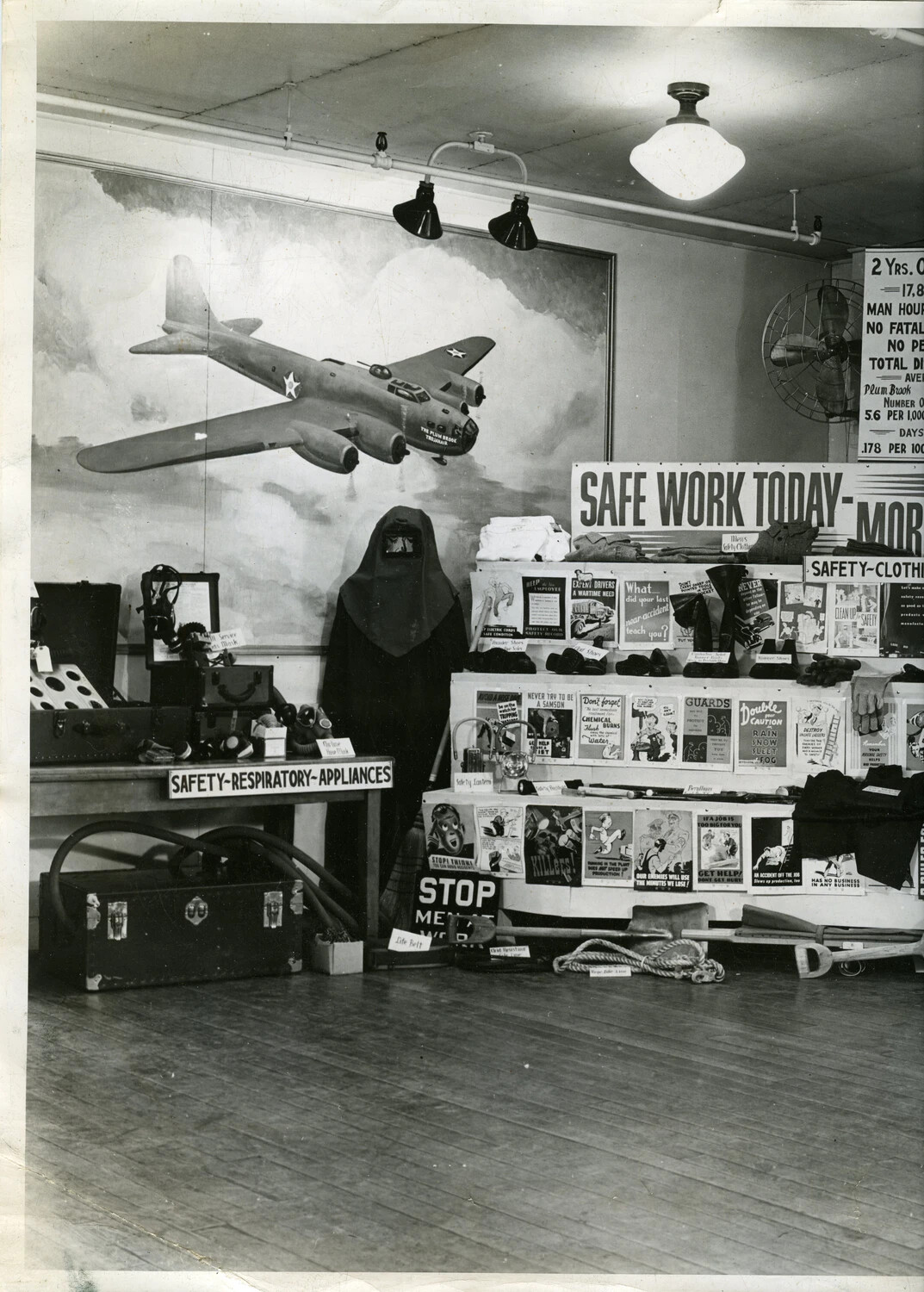 Safety Exhibit Display (Detail View), Plum Brook Ordnance Works, Sandusky, Ohio — World War II Era