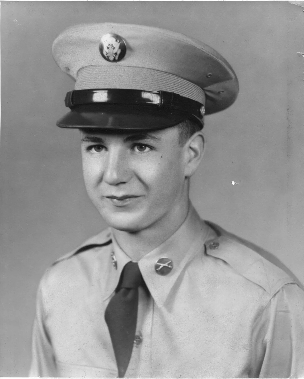 Studio Portrait of U.S. Army Soldier in Service Uniform -- J.C. Bardell RPPC, San Francisco