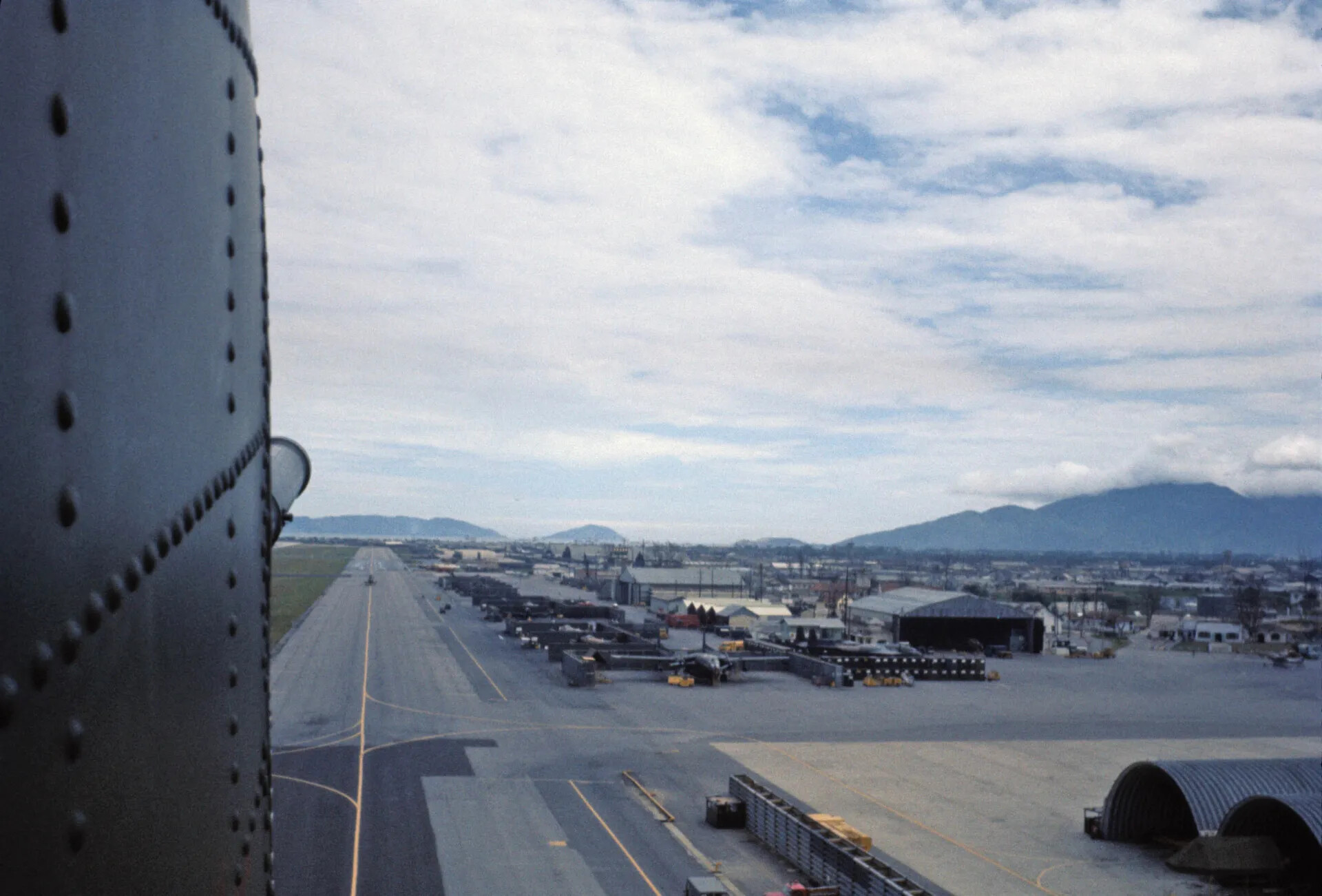 Flight Line and Aircraft Revetments, Major USAF Airbase, South Vietnam