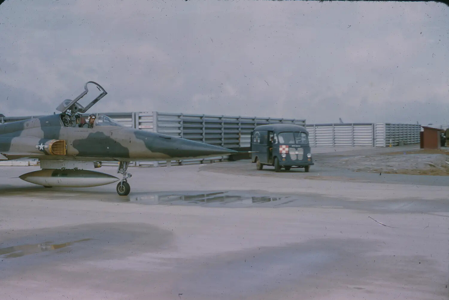 Lockheed F-104 Starfighter on Flight Line, 3rd Tactical Fighter Wing, Vietnam, 1965